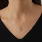 Pingente De Ouro 18k Coração Com Nossa Senhora Da Aparecida