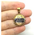 Pingente De Ouro 18k Escravas Tricolor De 25mm