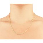 Corrente De Ouro 18k Lacraia De 3,7mm Com 40cm