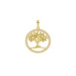 Pingente De Ouro 18k Árvore Da Vida Pequena