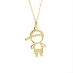 Pingente De Ouro 18k Menino Short Zircônias Bancas