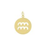 Pingente De Ouro 18k Signo Aquário