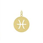 Pingente De Ouro 18k Signo Peixes