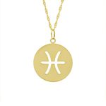 Pingente De Ouro 18k Signo Peixes