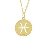 Pingente De Ouro 18k Signo Peixes