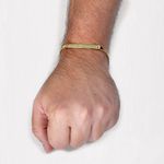 Pulseira De Ouro 18k Groumet De 5mm Com 18cm e Chapa