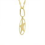 Pingente De Ouro 18k Medalhinha Estrela