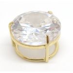 Pingente Ponto De Luz De Ouro 18k Com Zircônia De 5mm