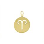Pingente De Ouro 18k Signo Áries 