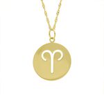 Pingente De Ouro 18k Signo Áries 