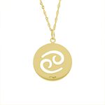Pingente De Ouro 18k Signo Câncer