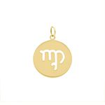 Pingente De Ouro 18k Signo Virgem