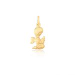 Pingente De Ouro 18k Anjinho 15mm