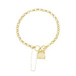 Pulseira De Ouro 18k Elo Português com Bolsa Pequena com 18cm