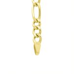 Pulseira De Ouro 18k Groumet 3x1 De 4,0mm Com 21cm
