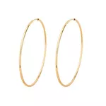 Brinco De Ouro 18k Argola De 46mm