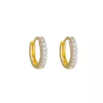 Brinco De Ouro 18k Argola Oval Radiante P