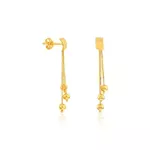 Brinco De Ouro 18k Cascatas