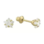 Brinco De Ouro 18k Estrela 5mm