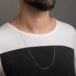 Corrente De Ouro 18k Cartie Longa De 1,1mm Com 70cm