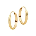 Brinco infantil De Ouro 18k Argola 11mm Plus