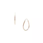 Brinco Infantil De Ouro 18k Argola Gota