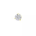 Pingente Ponto De Luz De Ouro 18k Com Zircônia De 4mm (Reforçado) 