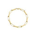 Pulseira De Ouro 18k Cartier Ovalada De 5,0mm Com 21cm