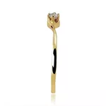 Anel De Ouro 18k Solitário Marie Com Zircônia