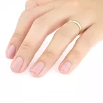 Aliança Individual De Ouro 18k Tradicional Com 2,5mm