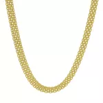 Corrente De Ouro 18k Bismarck De 3,0mm Com 45cm