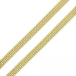Corrente De Ouro 18k Bismarck De 3,0mm Com 45cm