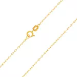 Corrente De Ouro 18k Elo Americano De 0,5mm Com 40cm