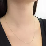 Corrente De Ouro 18k Elo Americano De 0,5mm Com 50cm