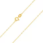 Corrente De Ouro 18k Elo Americano De 0,5mm Com 60cm