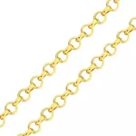 Corrente De Ouro 18k Elo Português De 2,3mm Com 40cm