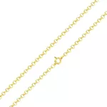 Corrente De Ouro 18k Elo Português De 2,3mm Com 40cm