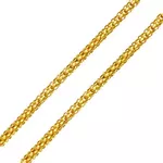 Corrente De Ouro 18k Espiga De 2,0mm Com 50cm