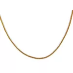Corrente De Ouro 18k Espiga De 2,0mm Com 50cm