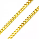 Corrente De Ouro 18k Groumet De 2,5mm Com 50cm