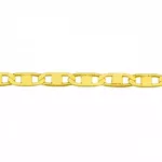 Corrente De Ouro 18k Piastrine De 1,2mm Com 40cm