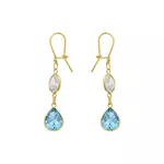 Brinco De Ouro 18k Cintilante com Zircônias