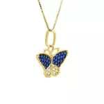 Pingente De Ouro 18k Borboleta