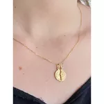 Pingente De Ouro 18k Cara Metade De 15mm