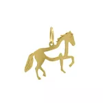 Pingente De Ouro 18k Cavalo Vazado