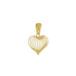 Pingente De Ouro 18k Coração em Harmonia 
