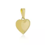 Pingente De Ouro 18k Coração Grande e Liso