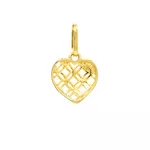 Pingente de Ouro 18k Coração Vazado