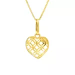 Pingente de Ouro 18k Coração Vazado