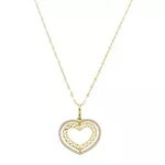 Pingente de Ouro 18k Corações Elegancy